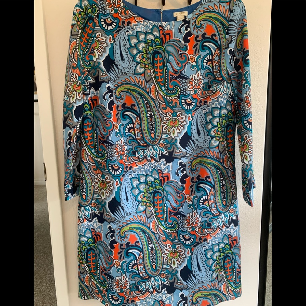 J.Crew Paisley Shift Dress.